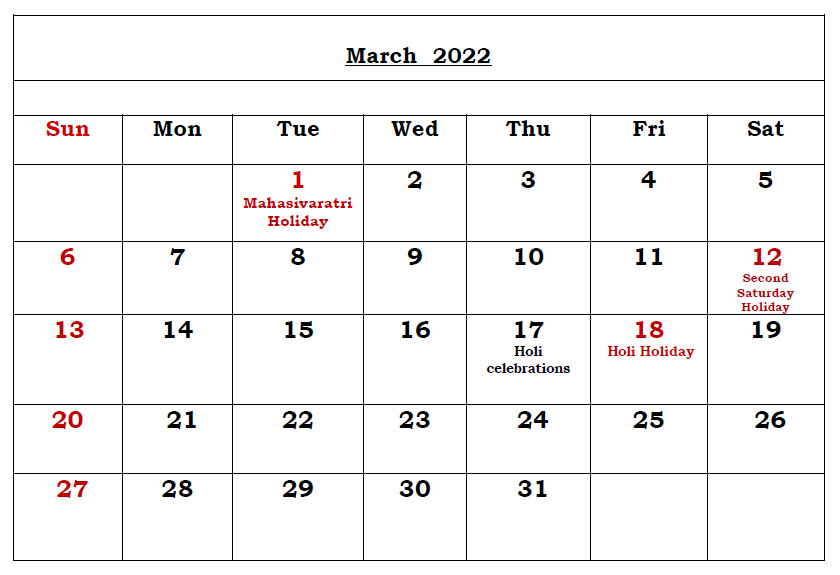 Annual Academic Calendar Bhavans